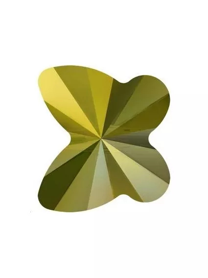 papillon 10mm Cr  Iridescent green  Papillons 10mm- 1 2
