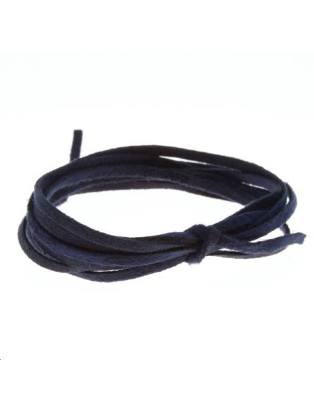 Suédine 2mm bleue marine  Suédine 2mm- 1