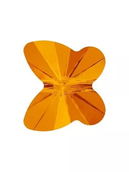 papillon10mm Tangerine  Papillons 10mm- 1 2