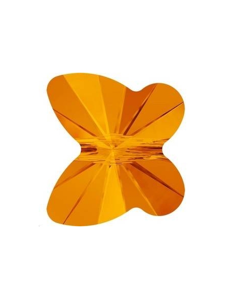 papillon10mm Tangerine  Papillons 10mm- 2 papillon10mm Tangerine  Papillons 10mm- 2
