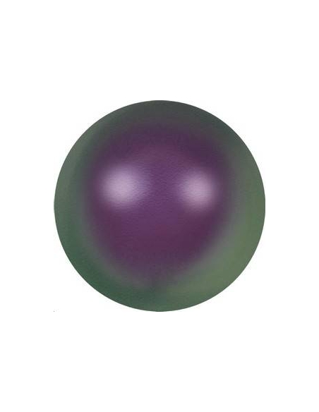 Nacre ronde 10mm iridescent purple  Nacrées ronde 10mm- 2
