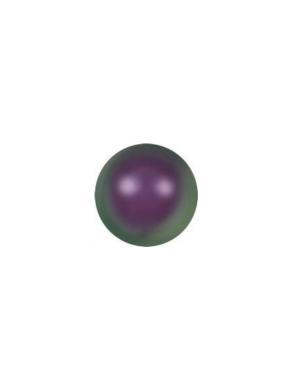 Nacre ronde 12mm iridescent purple  Nacrées ronde 12mm- 1