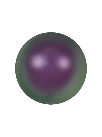 Nacre ronde 12mm iridescent purple  Nacrées ronde 12mm- 1 2