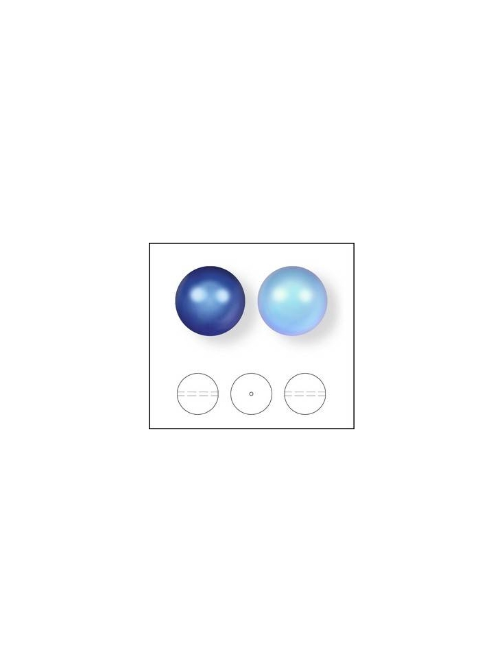 Nacre ronde 12mm iridescent purple  Nacrées ronde 12mm- 3