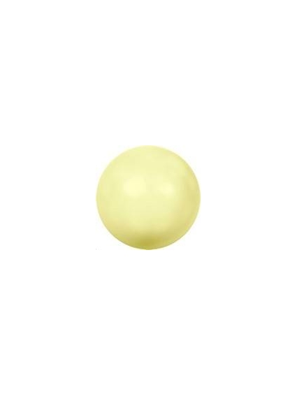 Nacre ronde 12mm pastel yellow  Nacrées ronde 12mm- 1