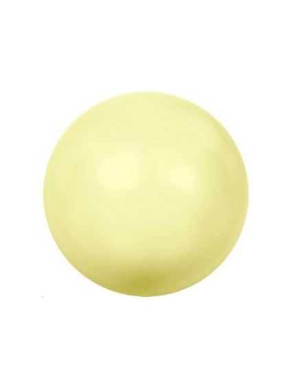 Nacre ronde 12mm pastel yellow  Nacrées ronde 12mm- 1 2