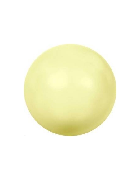 Nacre ronde 12mm pastel yellow  Nacrées ronde 12mm- 2