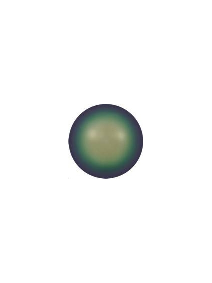 Nacre ronde 12mm scarabaeus green  Nacrées ronde 12mm- 1