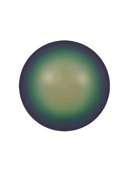 Nacre ronde 12mm scarabaeus green  Nacrées ronde 12mm- 1 2