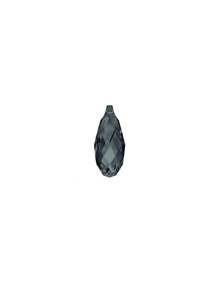 goutte briolette11mm graphite  Gouttes Briolette 11mm- 1 goutte briolette11mm graphite  Gouttes Briolette 11mm- 1