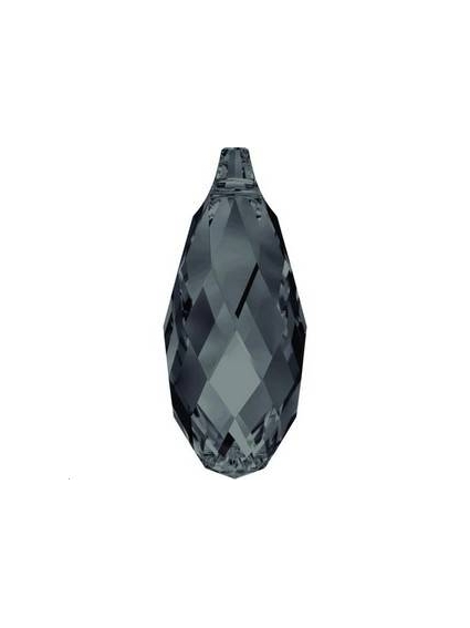 goutte briolette11mm graphite  Gouttes Briolette 11mm- 1 2
