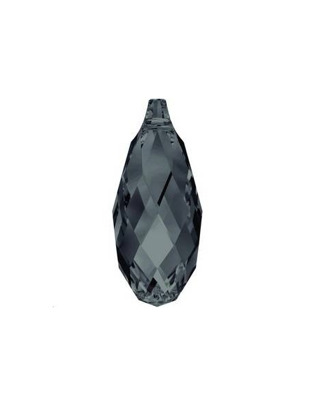 goutte briolette11mm graphite  Gouttes Briolette 11mm- 2 goutte briolette11mm graphite  Gouttes Briolette 11mm- 2