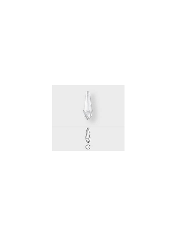 Pure drop pendant 12mm aquamarine  Pure drop 12mm- 3
