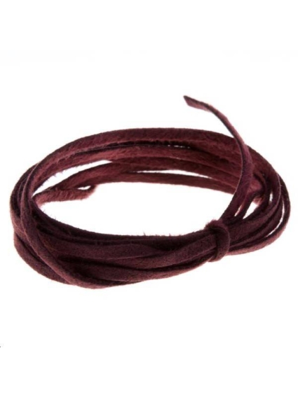 Suédine 2mm bordeaux  Suédine 2mm- 1