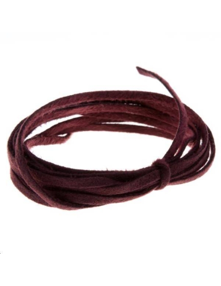 Suédine 2mm bordeaux  Suédine 2mm- 1