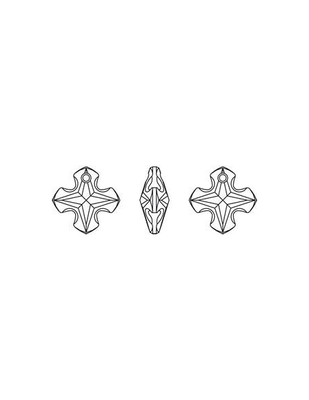 Greek Cross pendant 14mm jet  Greek Cross pendants- 3 Greek Cross pendant 14mm jet  Greek Cross pendants- 3