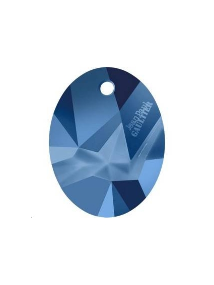 Kaputt oval 26mm cr met blue  Kaputt pendants oval- 1 2