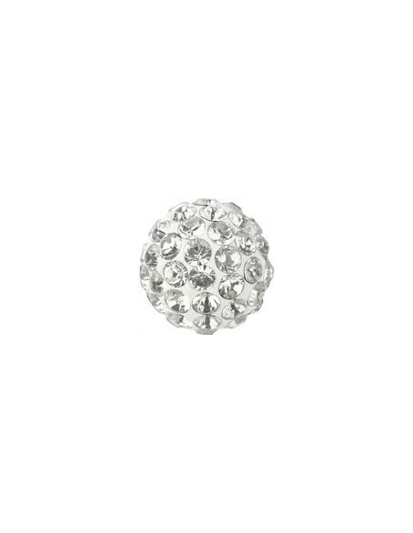 Pave ball 6mm crystal  Pave ball 6mm- 1 Pave ball 6mm crystal  Pave ball 6mm- 1