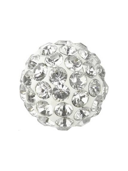 Pave ball 6mm crystal  Pave ball 6mm- 1 2