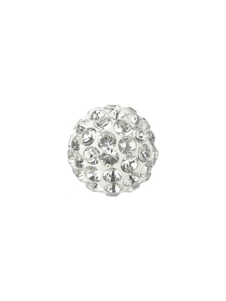 Pave ball 6mm crystal  Pave ball 6mm- 2