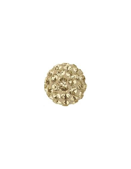 Pave ball 6mm cr golden shadow  Pave ball 6mm- 1