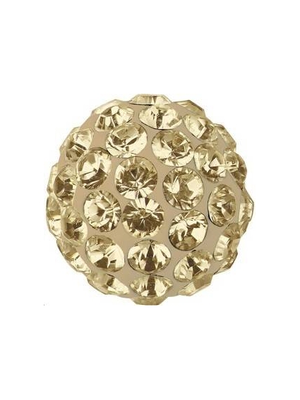 Pave ball 6mm cr golden shadow  Pave ball 6mm- 1 2