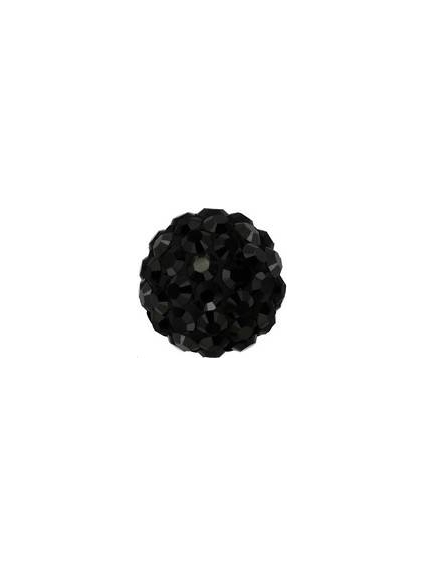 Pave ball 6mm jet  Pave ball 6mm- 1