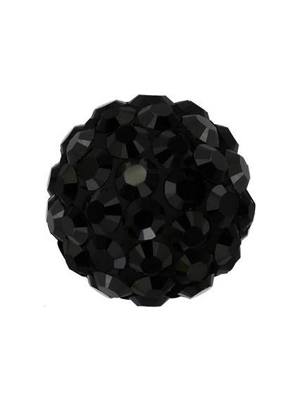 Pave ball 6mm jet  Pave ball 6mm- 1 2