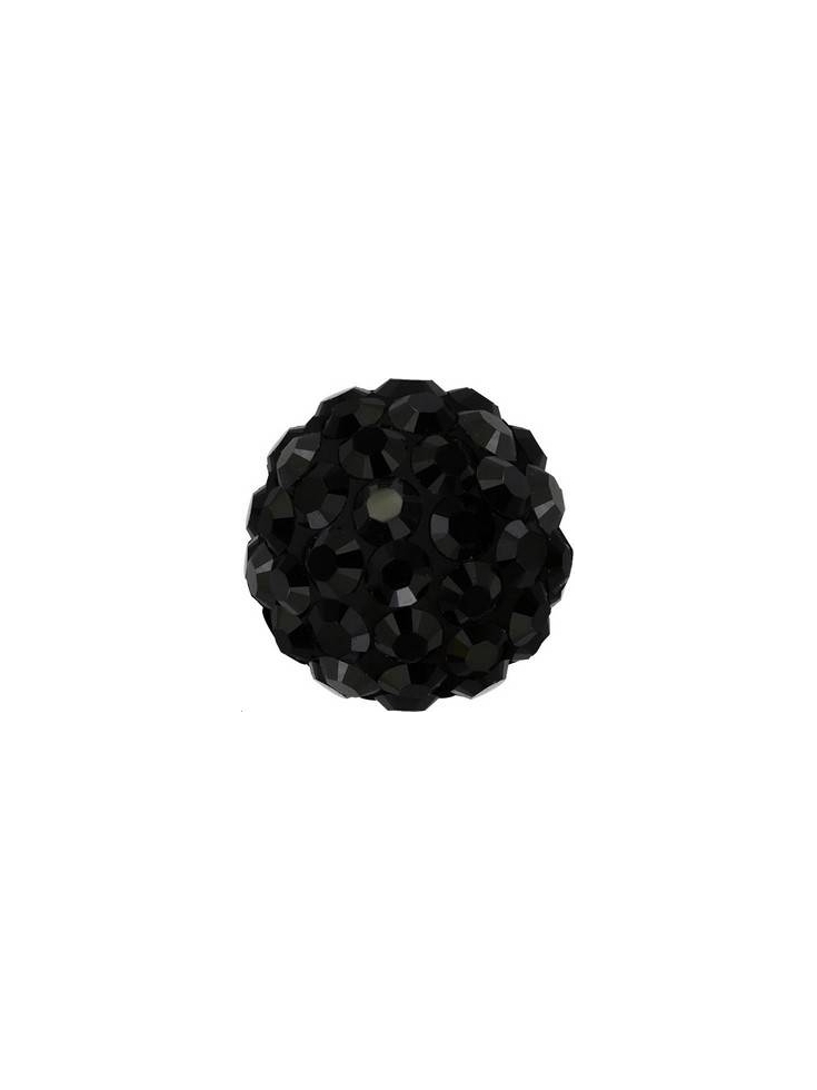 Pave ball 6mm jet  Pave ball 6mm- 2