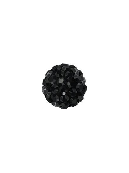 Pave ball 6mm jet hematite  Pave ball 6mm- 1