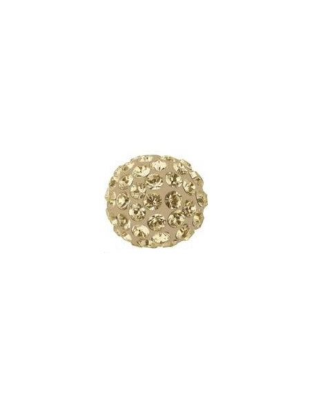 Pave ball 8mm cr golden shadow  Pave ball 8mm- 1
