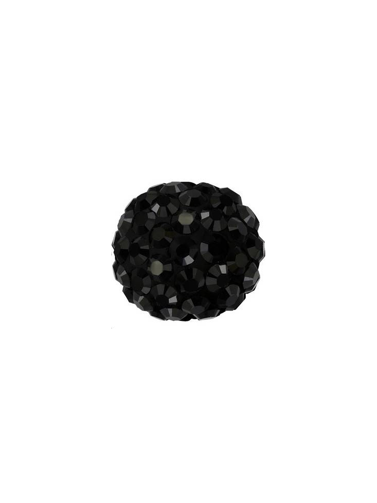 Pave ball 8mm jet  Pave ball 8mm- 2
