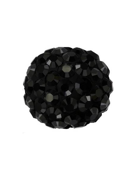 Pave ball 8mm jet  Pave ball 8mm- 2