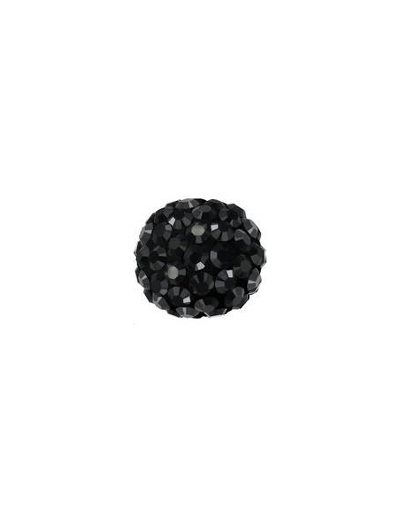 Pave ball 8mm jet hematite  Pave ball 8mm- 1 Pave ball 8mm jet hematite  Pave ball 8mm- 1