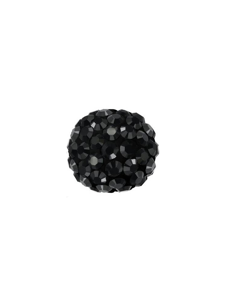 Pave ball 8mm jet hematite  Pave ball 8mm- 2