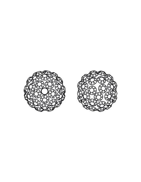 Pave ball 8mm jet hematite  Pave ball 8mm- 3 Pave ball 8mm jet hematite  Pave ball 8mm- 3