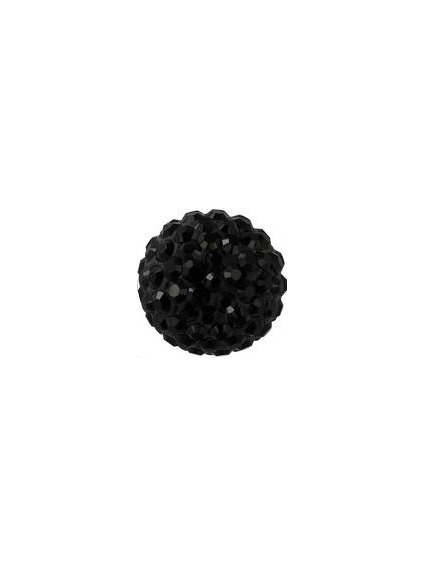 Pave ball 10mm jet  Pave ball 10mm- 1