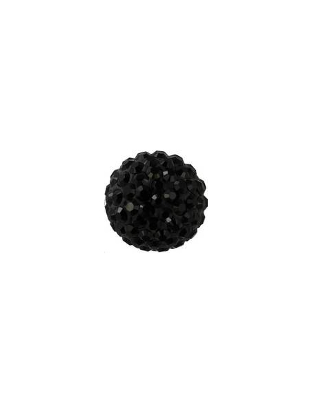 Pave ball 10mm jet  Pave ball 10mm- 1