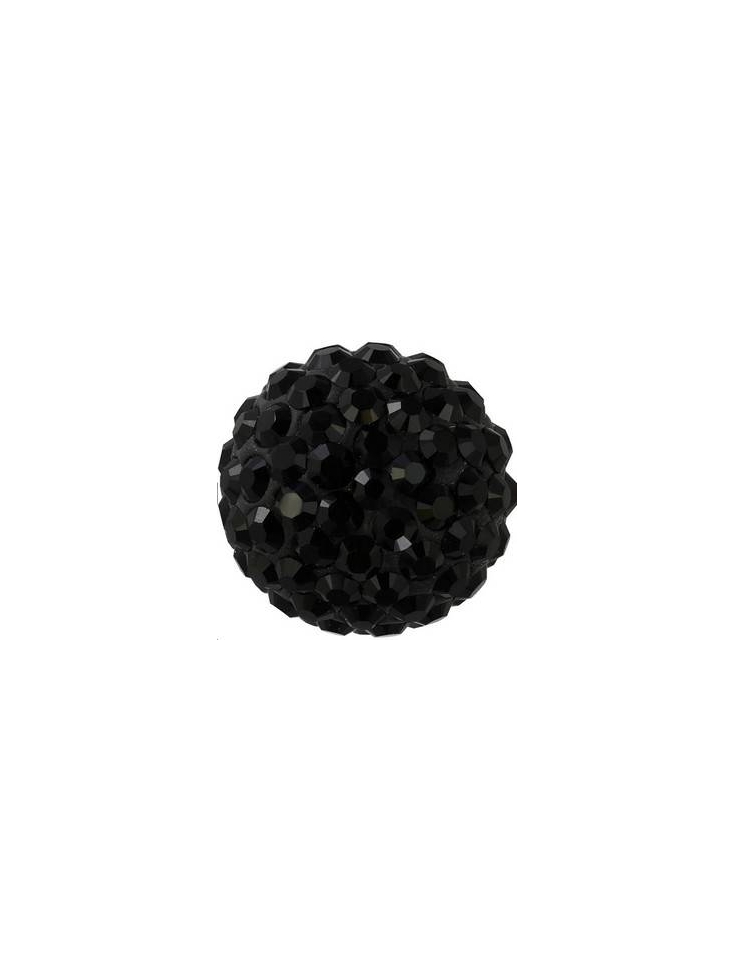 Pave ball 10mm jet  Pave ball 10mm- 2