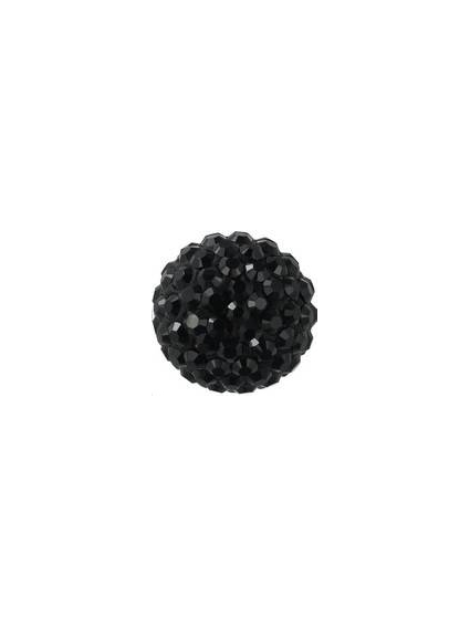 Pave ball 10mm jet hematite  Pave ball 10mm- 1
