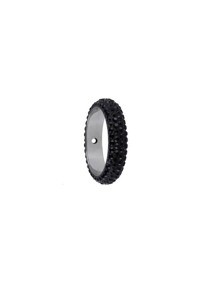 Pave ring 16.5mm 1 trou   Pave ring 16.5mm 1 trou- 2