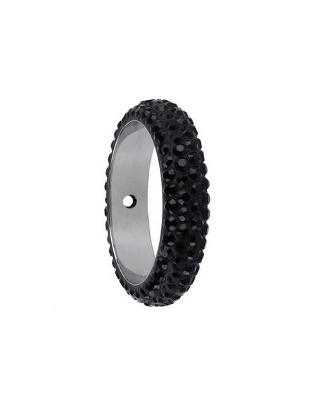 Pave ring 16.5mm 1 trou   Pave ring 16.5mm 1 trou- 2
