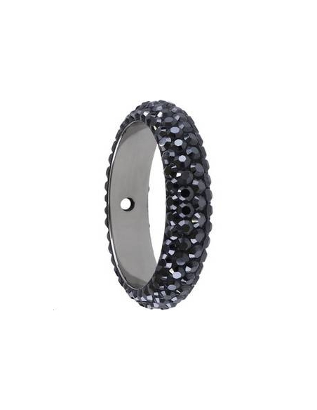 Pave ring 16.5mm 2 trous  Pave ring 16.5mm 2 trous- 2