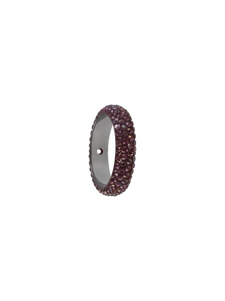 Pave ring 16.5mm 2 trous  Pave ring 16.5mm 2 trous- 2