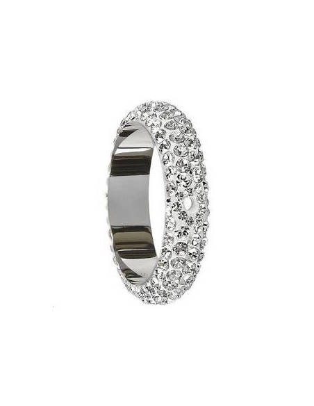Pave ring 18.5mm 2 trous  Pave ring 18.5mm 2 trous- 2
