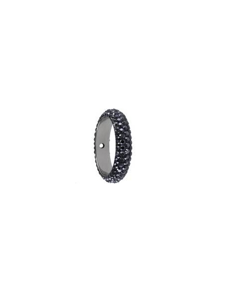 Pave ring 18.5mm 2 trous  Pave ring 18.5mm 2 trous- 1