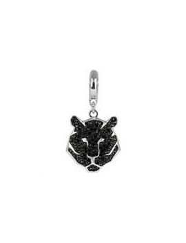 Pave charms Tigre16mm jet Charms- 1