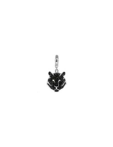 Pave charms Tigre16mm jet  Charms- 1