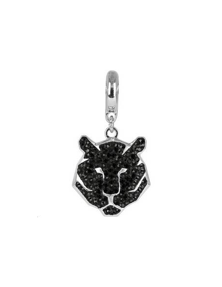 Pave charms Tigre16mm jet  Charms- 2