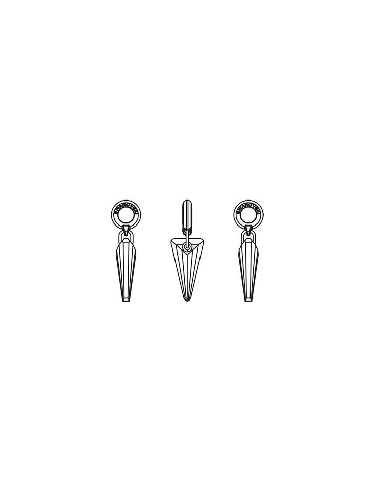 Spike charms 18mm cr silver night  Charms- 3